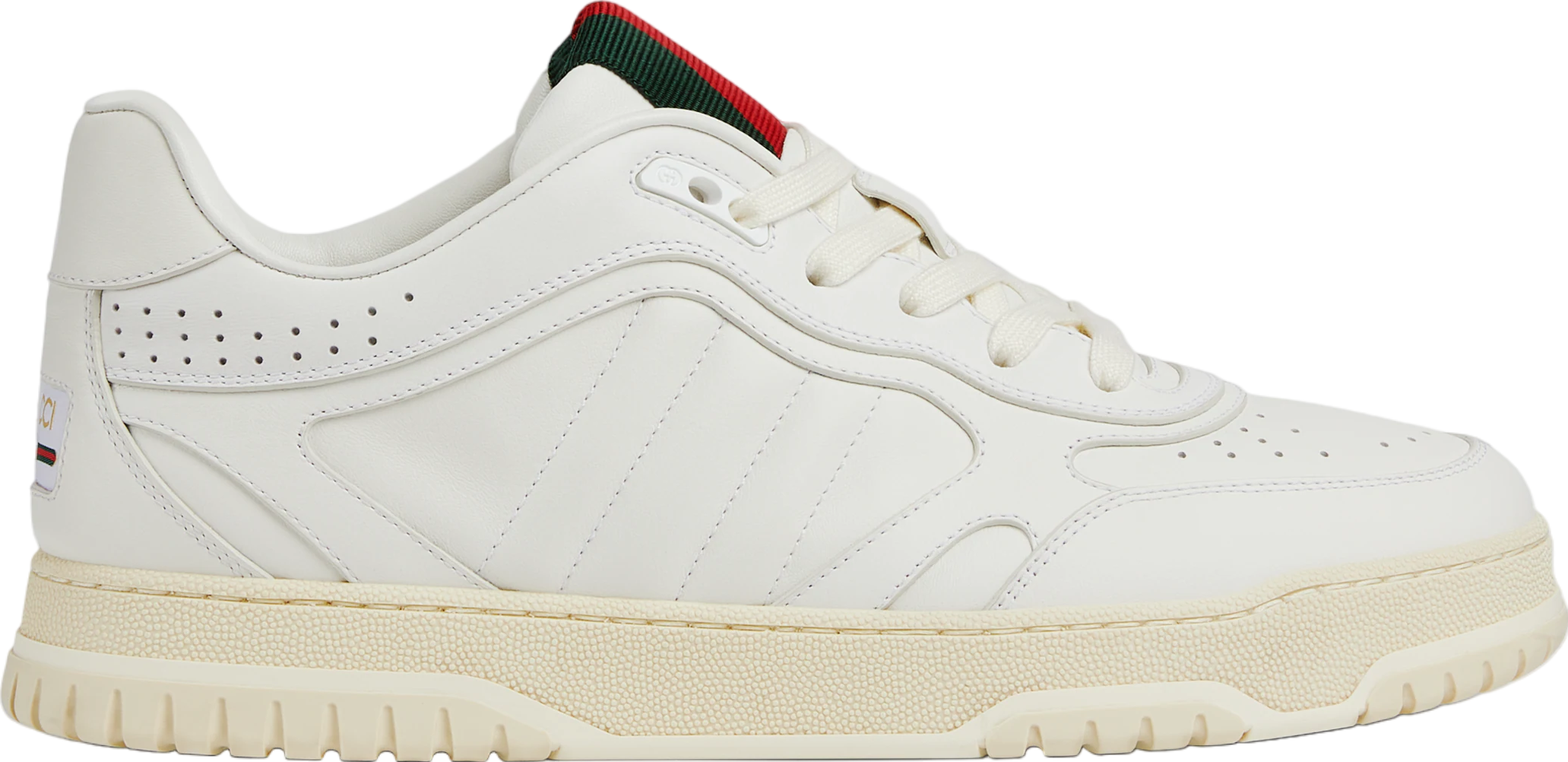 Gucci Re-Web White Leather