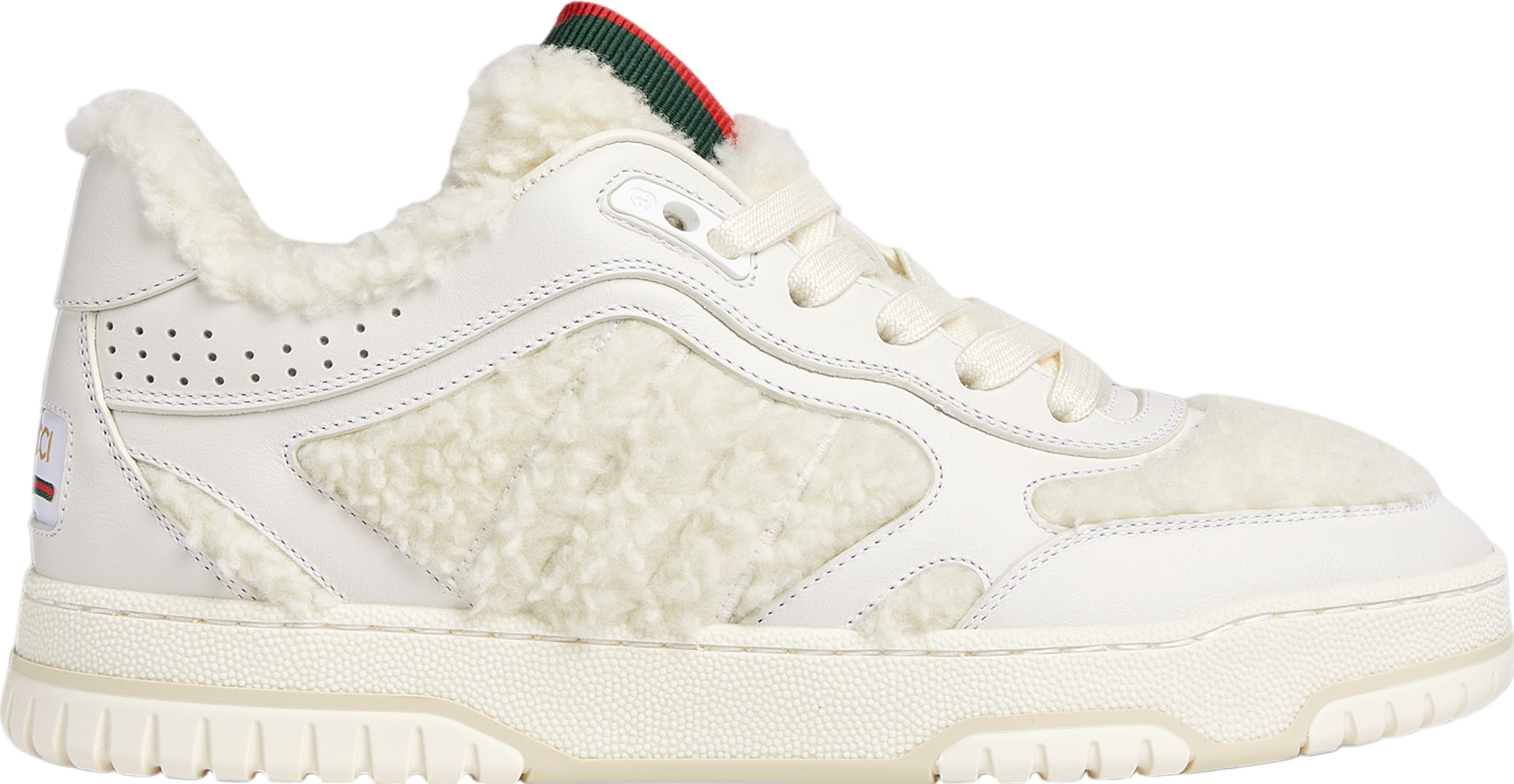 Gucci Re-Web WMNS White Merino Effect Fabric