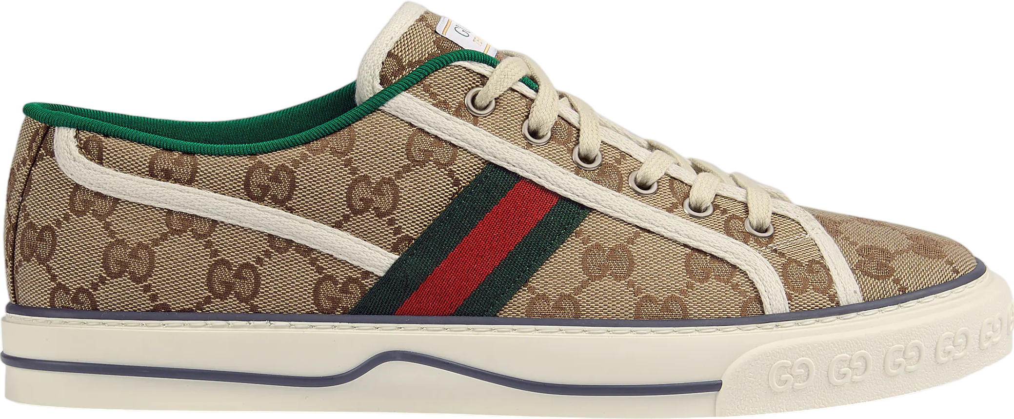 Gucci Tennis 1977 Beige / Ebony Original Gg Canvas