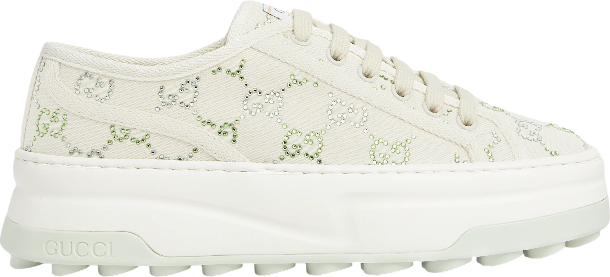 Gucci Tennis 1977 WMNS Ivory Gg Crystal Canvas