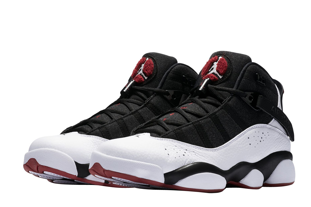 Jordan 6 Rings Black White Gym Red