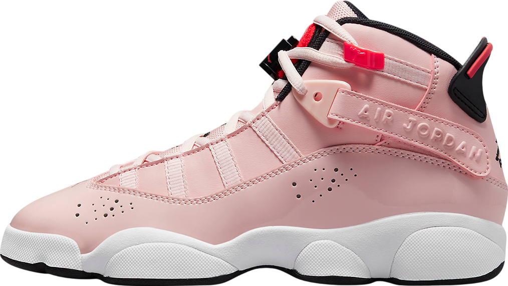 Jordan 6 RINGS（GS）ピンク/黒 US限定 25cm Jordan 6 Rings GS Black / White / Rust Pink - May 2025
