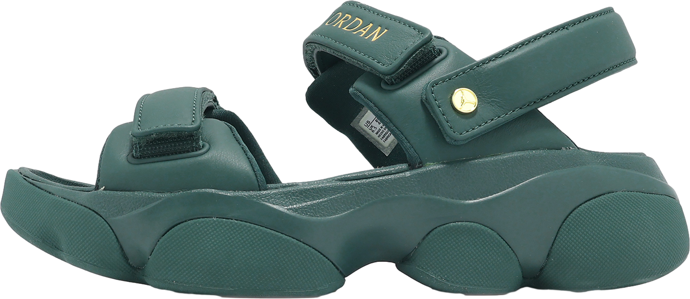 ◆Nike◆ Jordan Deja W Luminous Green llic Silver FN5036 Jordan Deja Sandal Seafoam Metallic Silver (Women's
