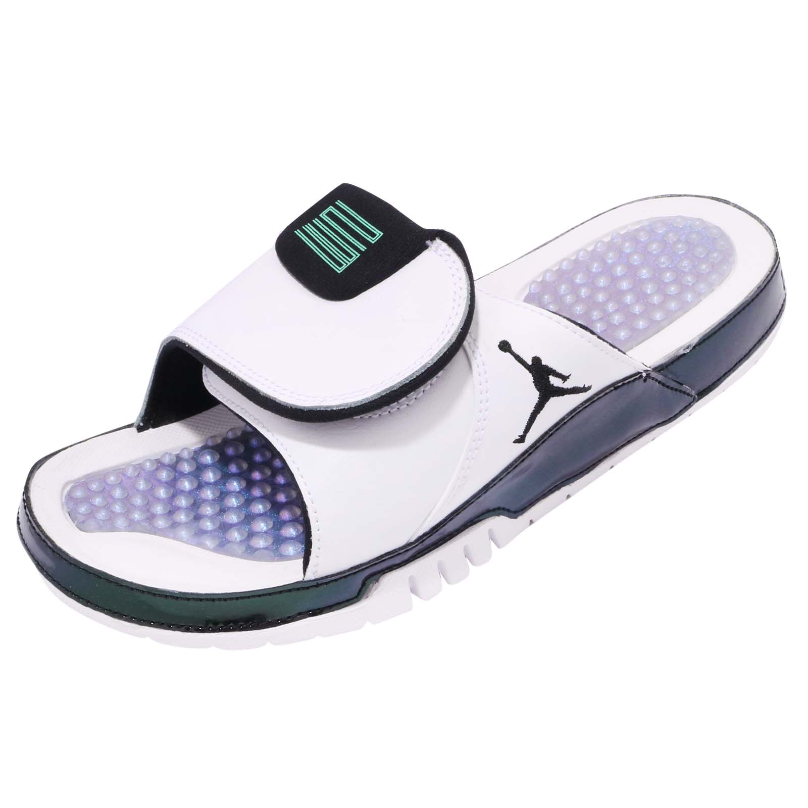 Jordan Hydro 11 Retro Slide White Emerald Rise