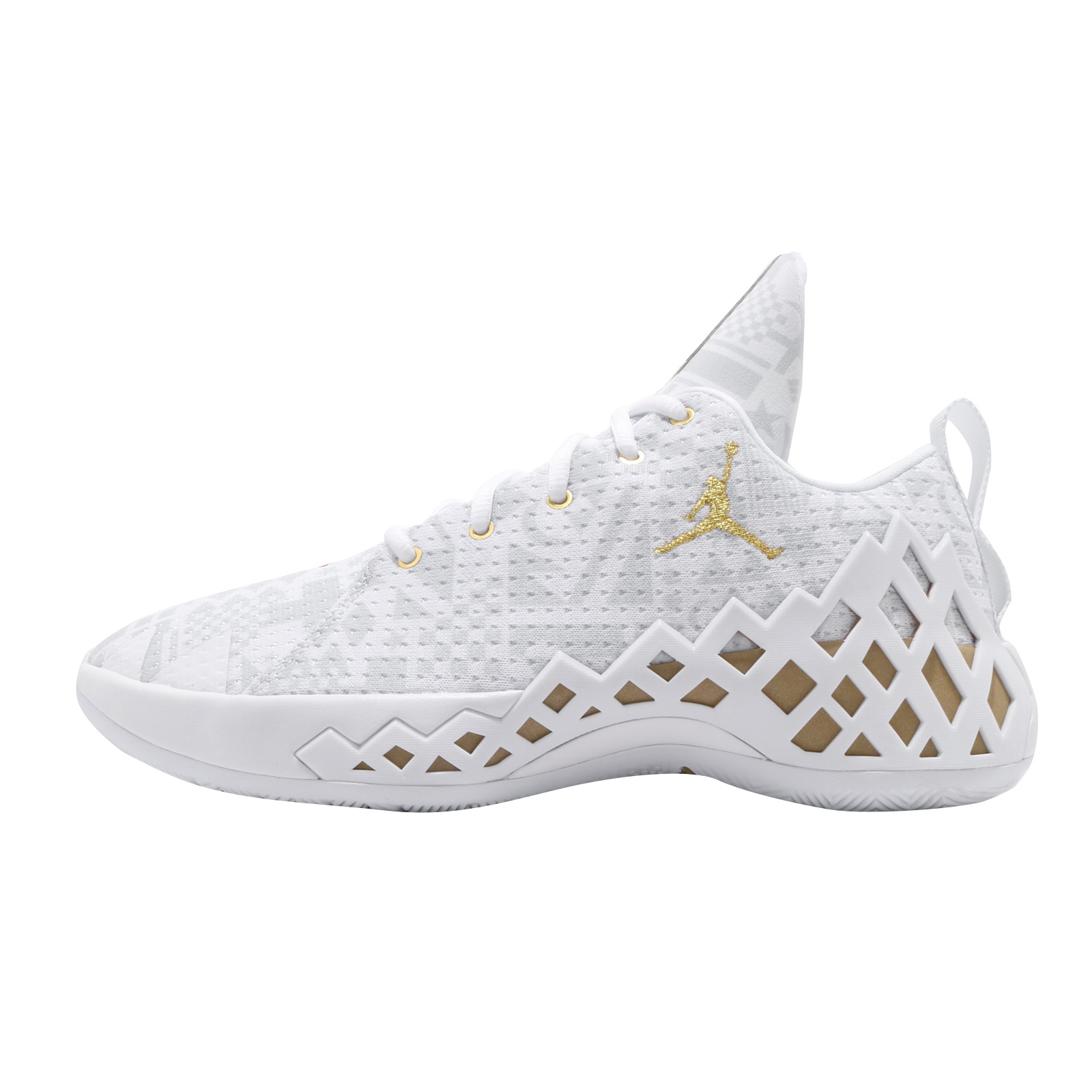 Jordan Jumpman Diamond Low PF White Metallic Gold