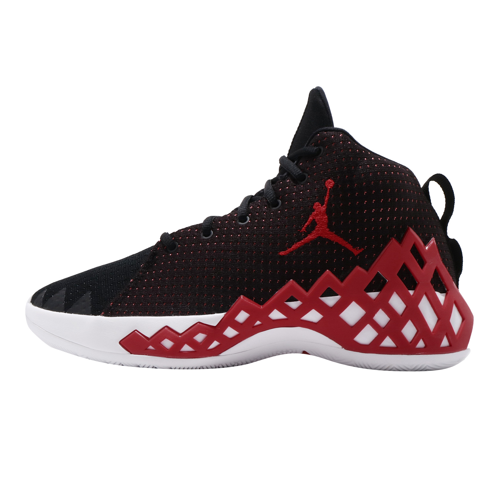 Jordan Jumpman Diamond Mid PF Black University Red