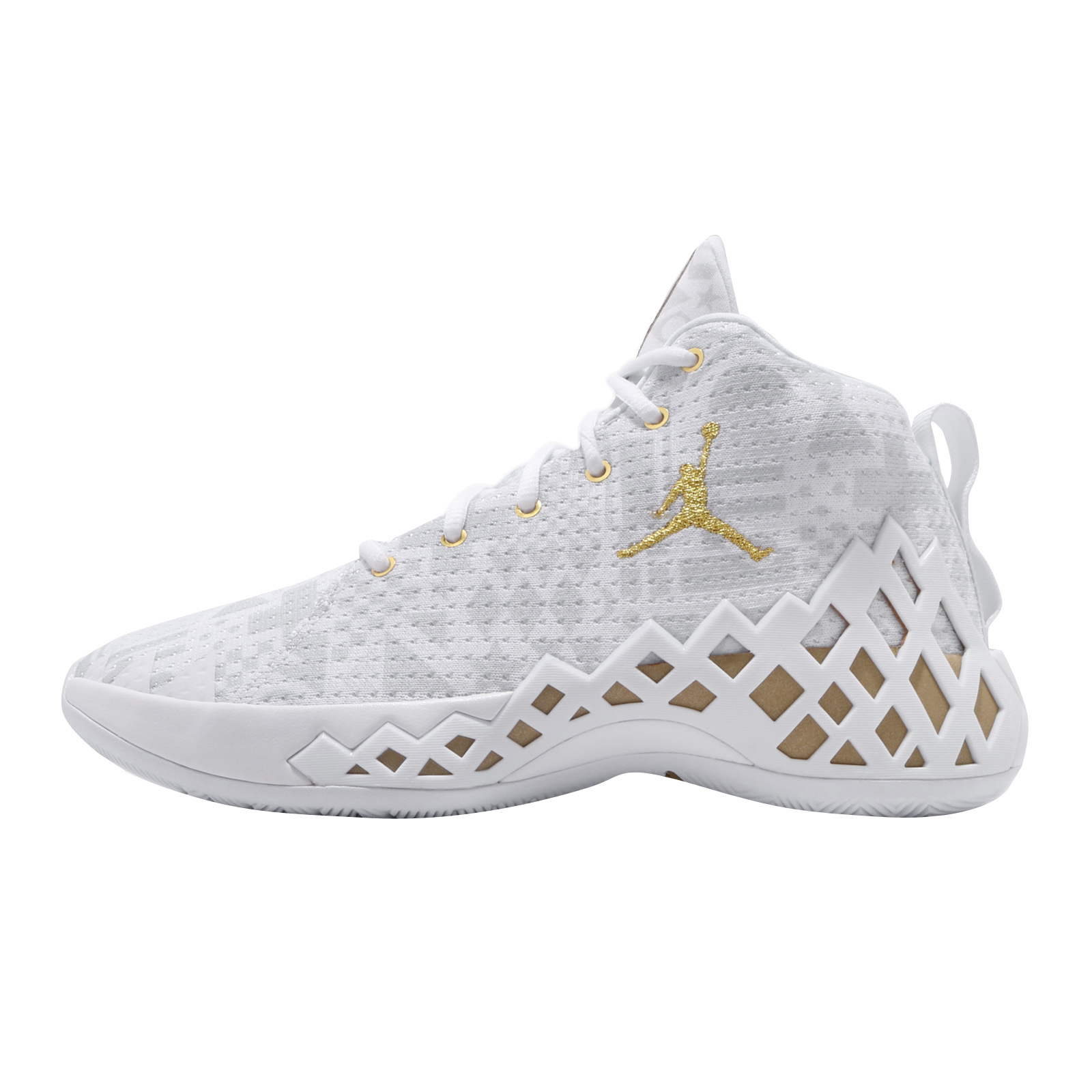 Jordan Jumpman Diamond Mid PF White Metallic Gold