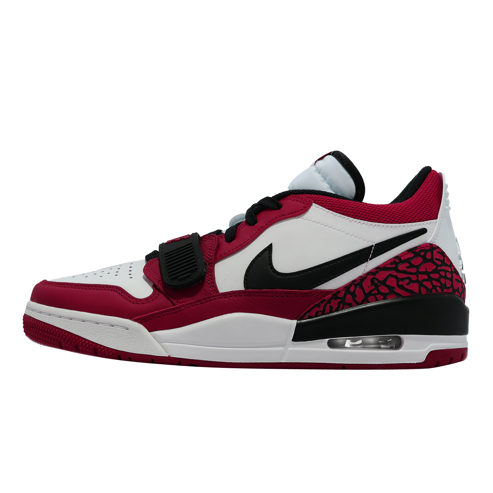 Jordan Legacy 312 Low White Black Gym Red