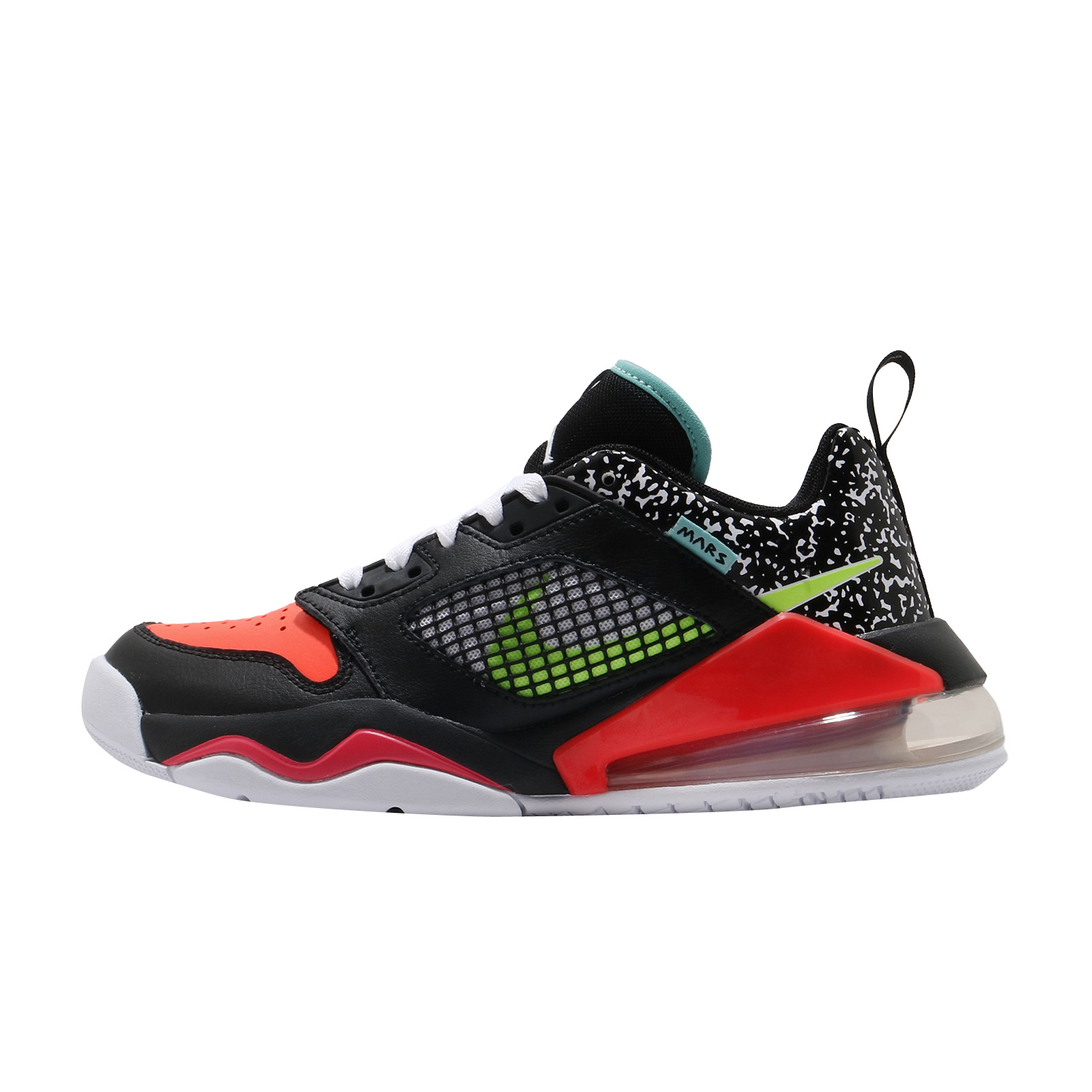 Jordan Mars 270 Low GS Black Volt Laser Crimson