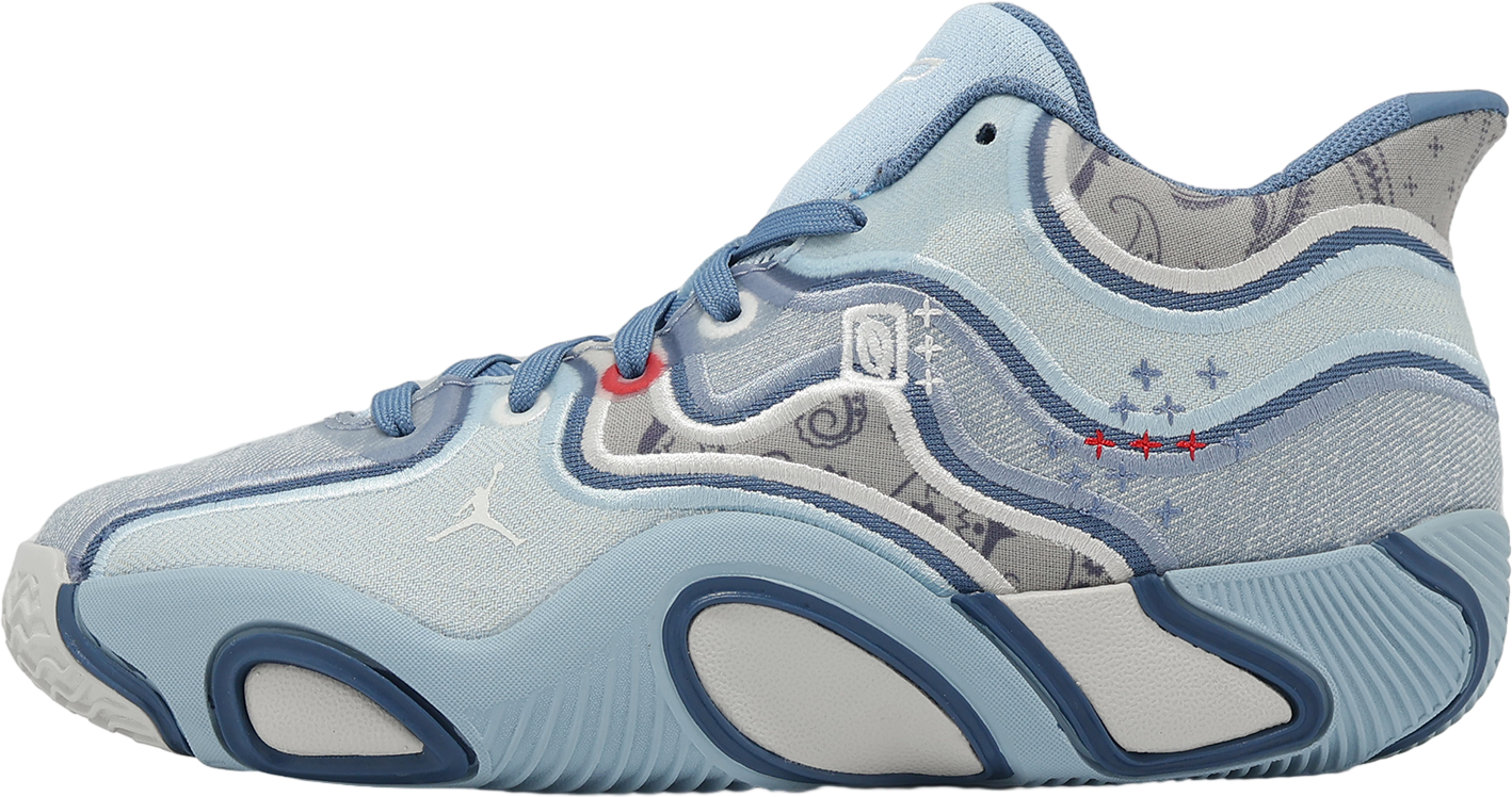 Blue Athletic Sneakers with White Accents. Tatum 3 Tatum 3 Older Kids main image 2