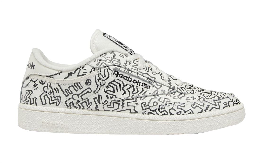 Keith Haring x Reebok Club C Chalk