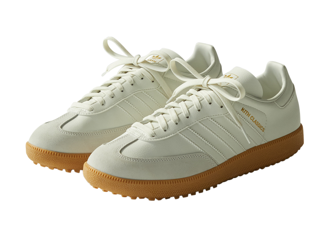 Kith x adidas Samba Golf White Tint Gum