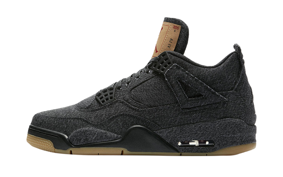 Levi's x Air Jordan 4 GS Black Denim