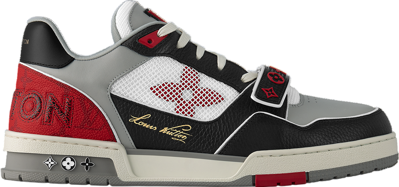 Louis Vuitton LV Trainer Balck / Red / Grey - Aug 2024 - 1AC4ZW