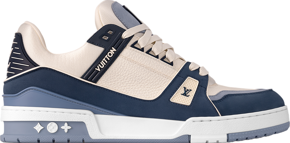 Louis Vuitton LV Trainer White / Green Monogram Denim - Aug Louis Vuitton LV Trainer White / Green Monogram Denim - Aug