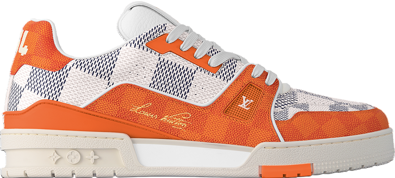 Louis Vuitton LV Trainer Violet Damier - Aug 2024 - 1AC579 Louis Vuitton LV Trainer Violet Damier - Aug 2024 - 1AC579