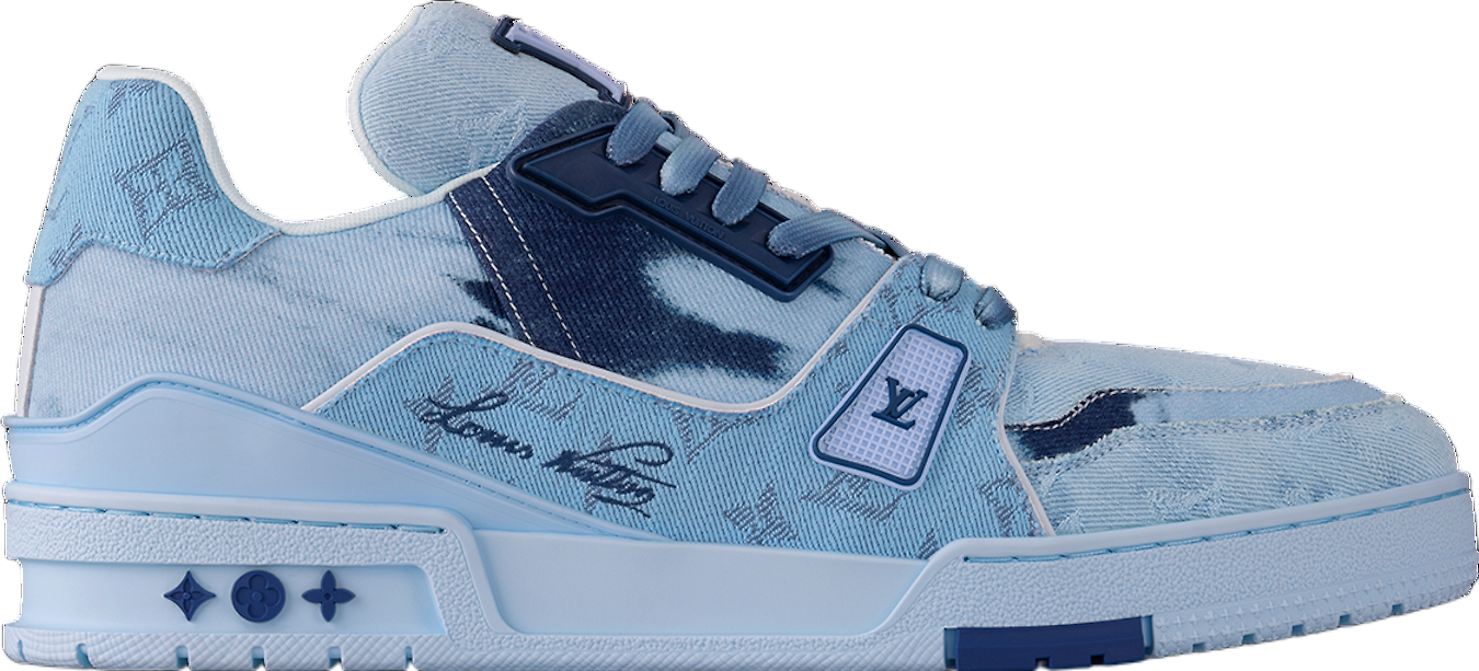 Louis Vuitton LV Trainer Green Monogram Denim - Aug 2024