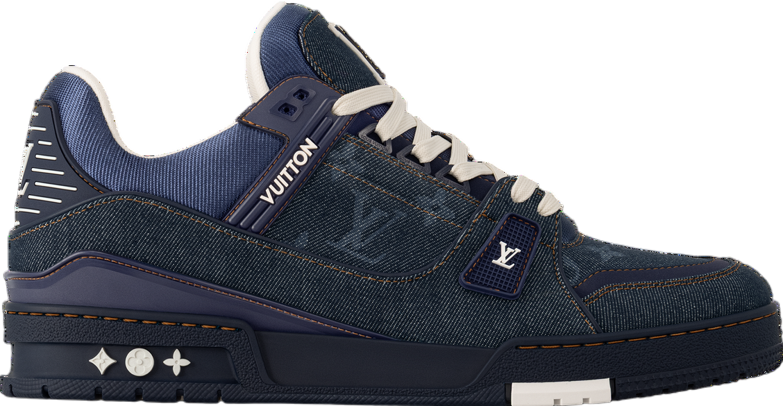 Louis Vuitton LV Trainer Blue / Perforated Calf Leather