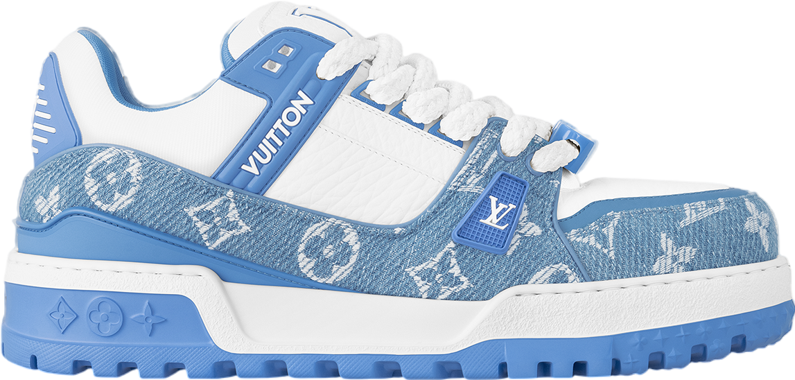 Louis Vuitton LV Trainer Maxi White Blue Aug 2024 1ACWHW