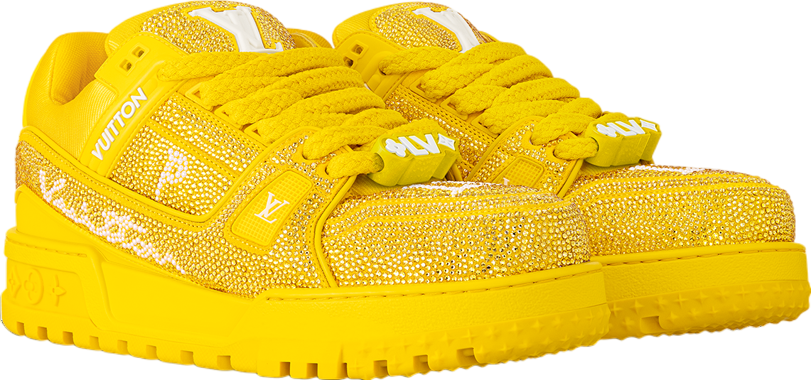 LOUIS VUITTON イエロー ローファー louis-vuitton-lv-trainer-maxi-