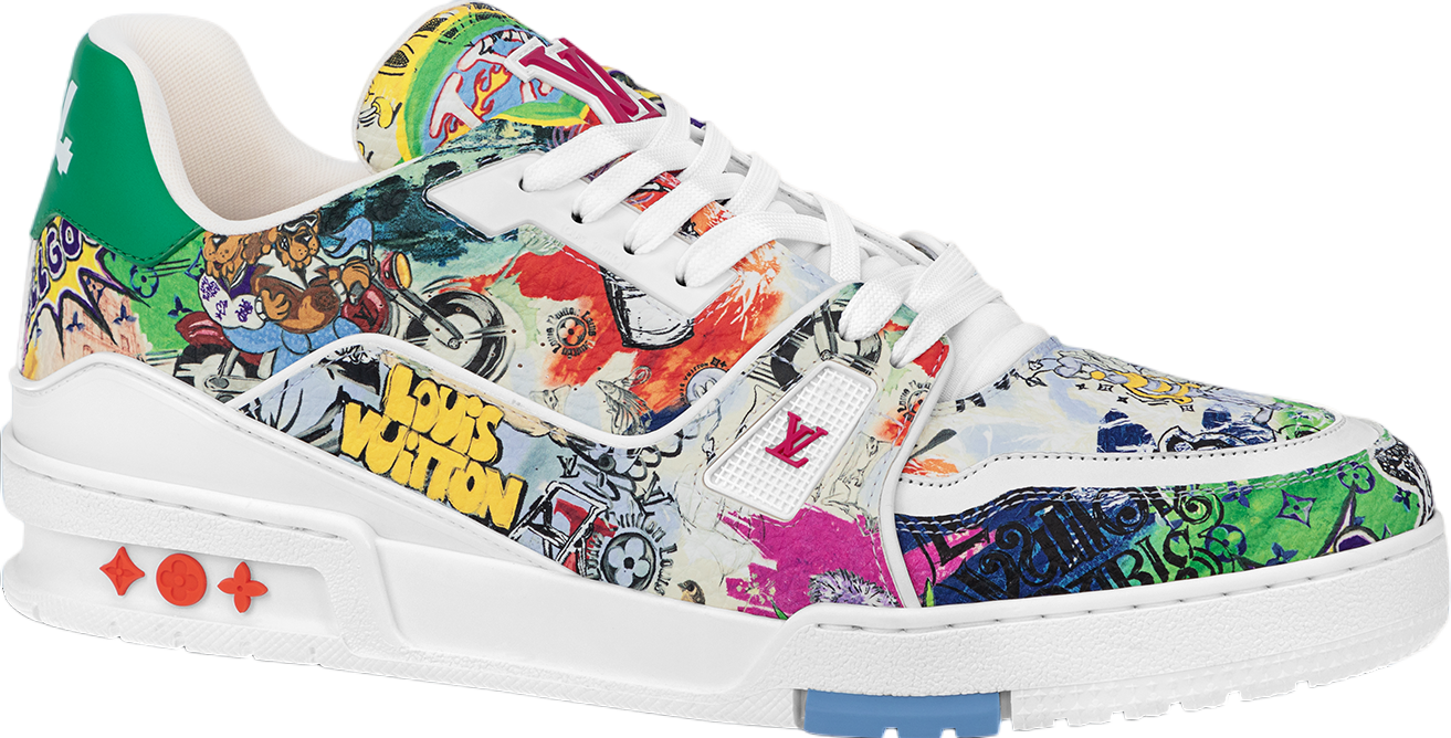 Louis Vuitton LV Trainer Multi Color Graffiti / White - Aug