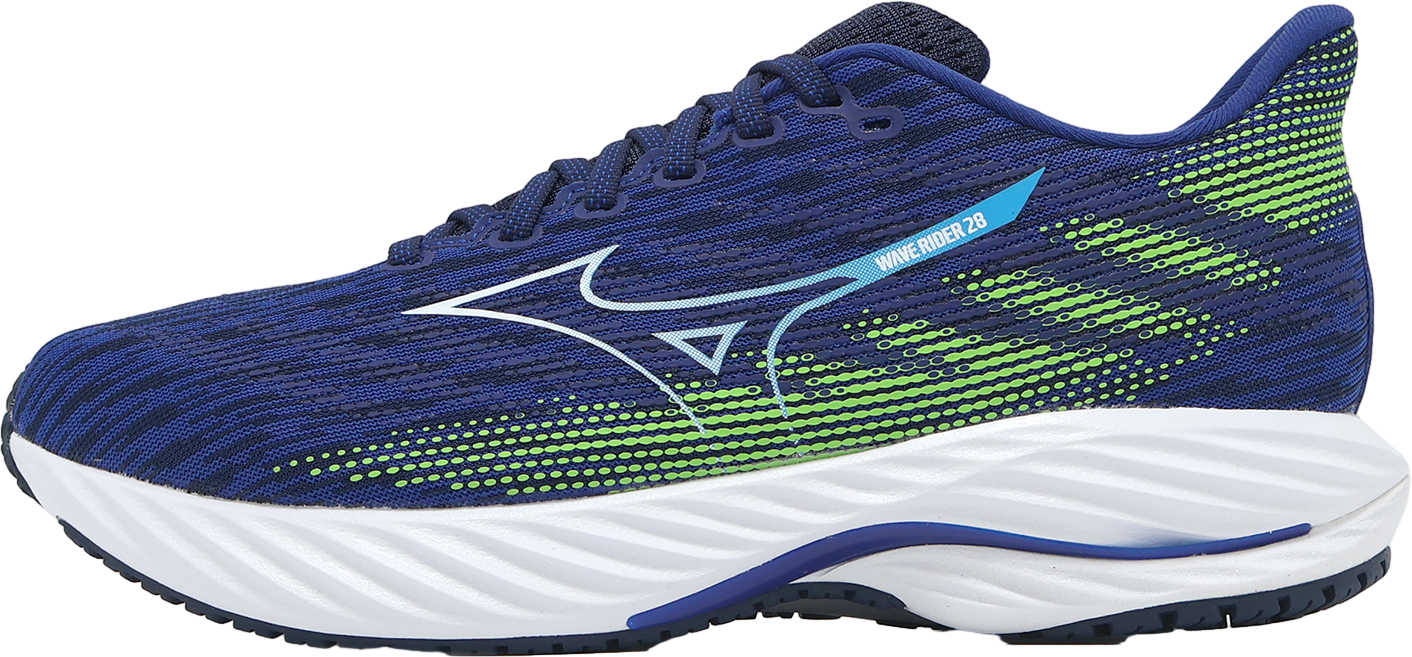Mizuno Wave Rider 28 Blue / White - Jan 2025 - J1GC240356
