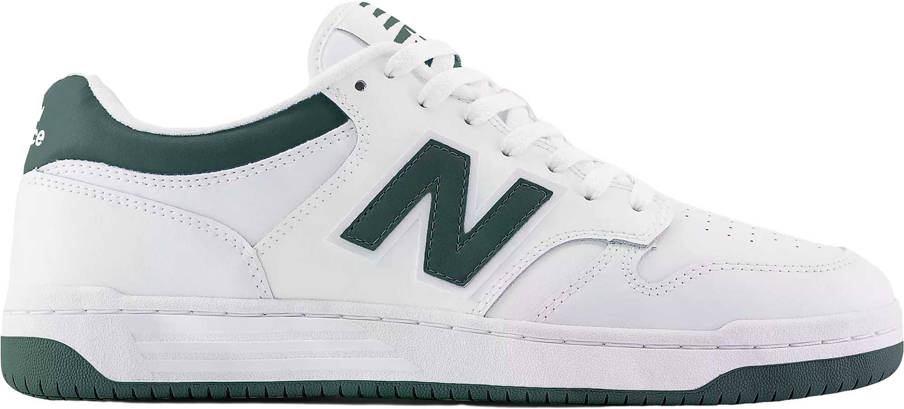 New Balance 480 White / Nightwatch Green - Jul 2025