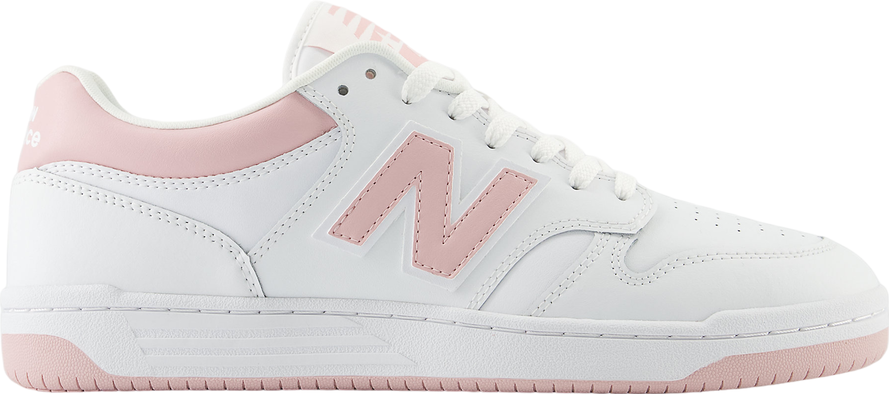 New Balance 480 White / Orb Pink