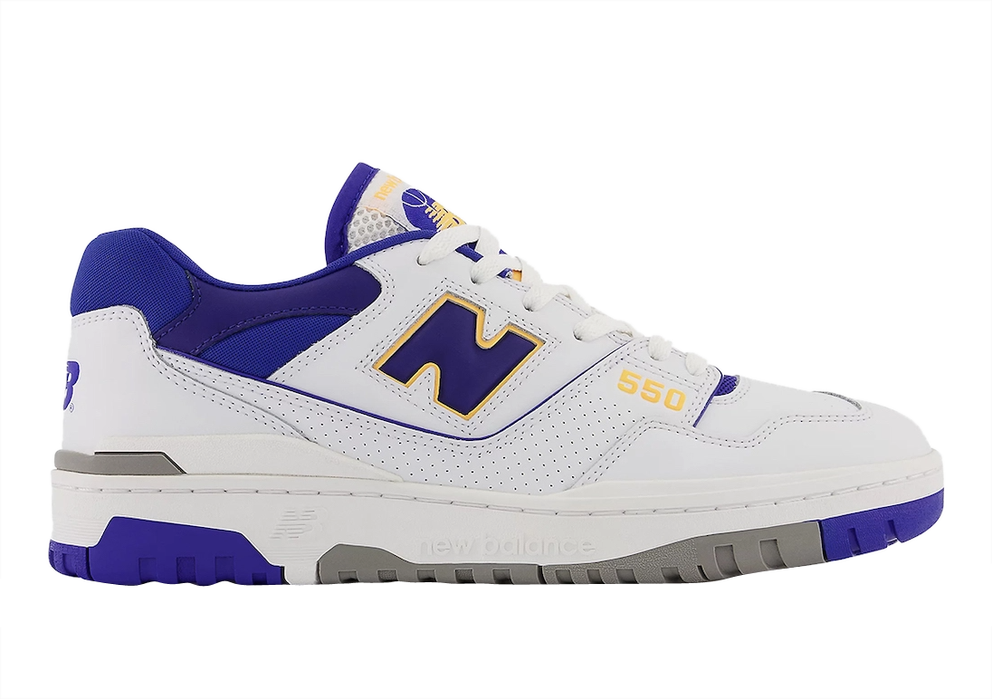 New Balance 550 Lakers Purple Oct 2022 BB550WTN KicksOnFire