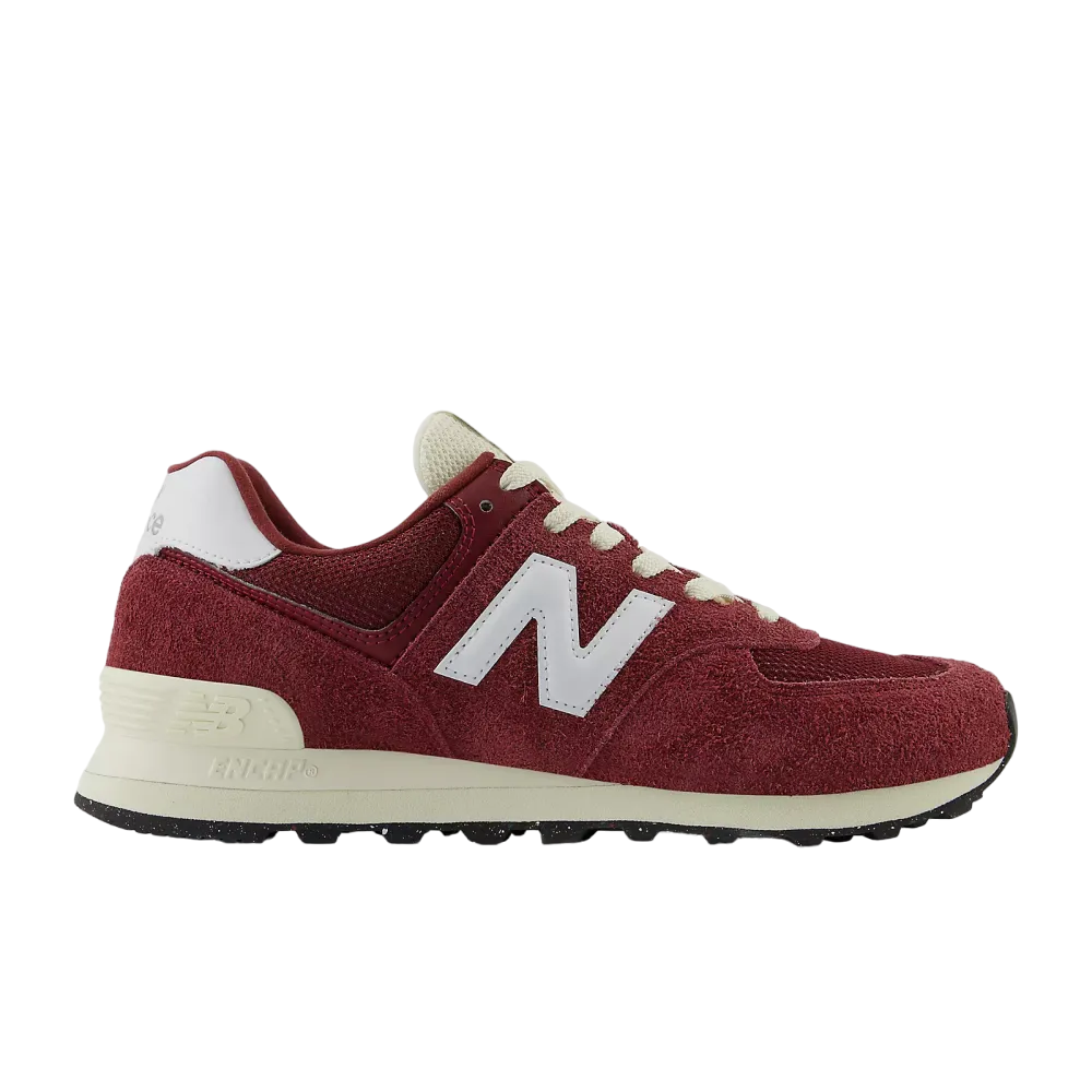 New Balance 574 Vintage Classic Crimson White Angora