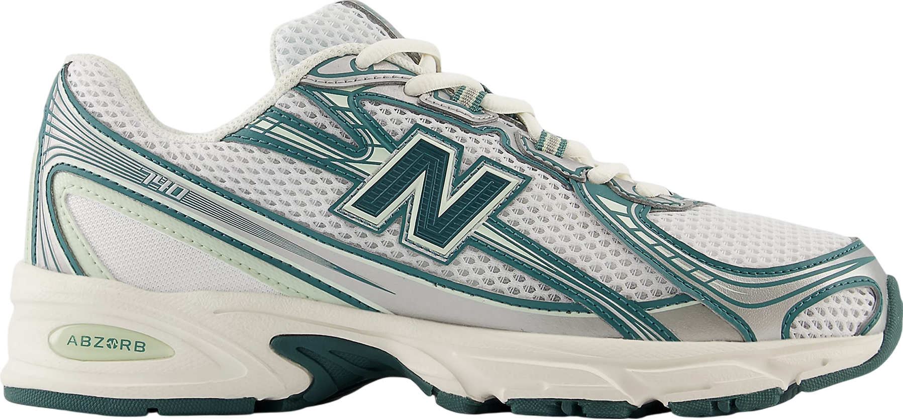 New Balance 740 White / Marsh Green - Oct 2024 - U740GR2
