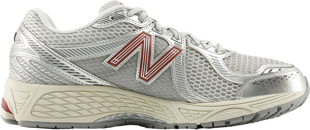 New Balance 860v2 Silver / Red - Jul 2025 - ML860GC2