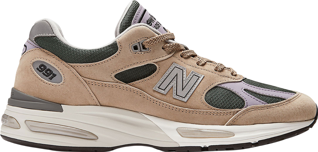 New Balance 991v2 Made In England Tan / Green - Apr 2025