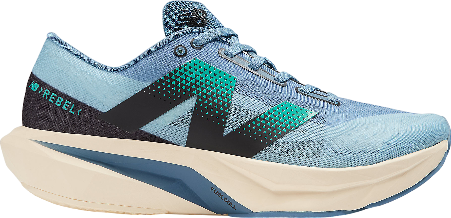 New Balance Fuelcell Rebel v4 Heron Blue / Chrome Blue - Jun