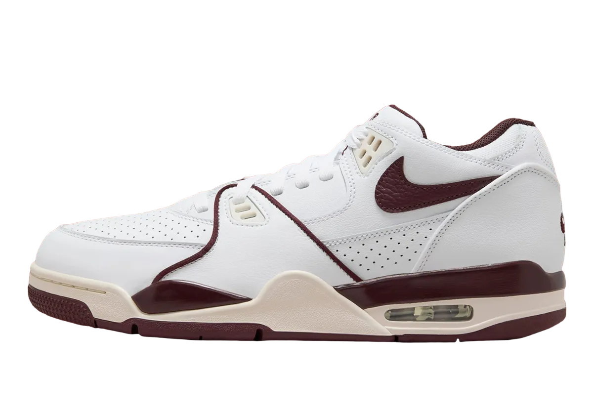 Nike Air Flight 89 White / Burgundy Crush / Phantom