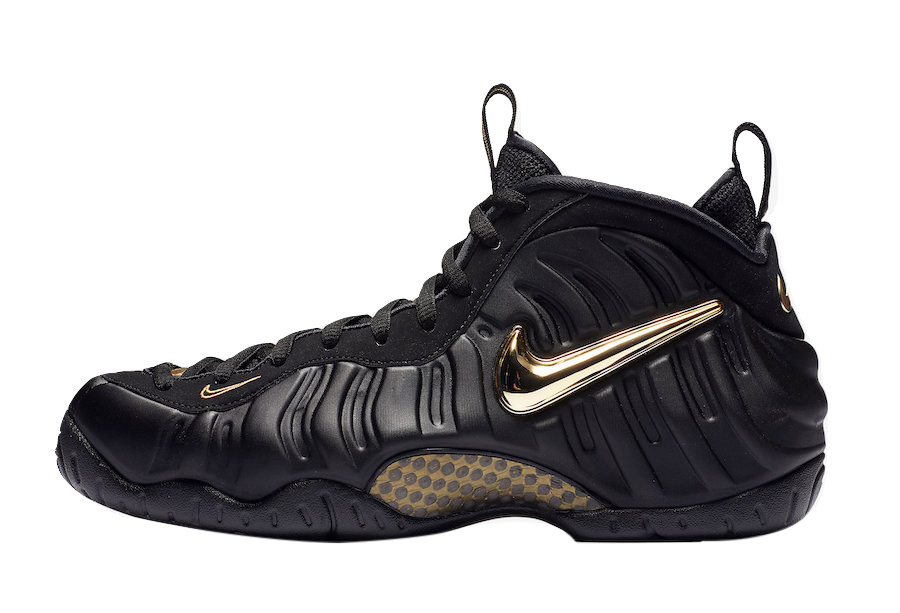 Nike Air Foamposite Pro Black Metallic Gold