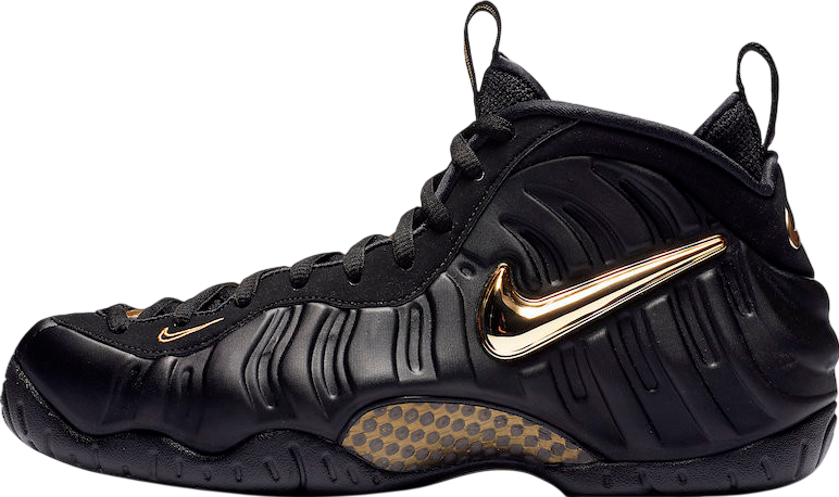 Nike Air Foamposite Pro 9 ブラック/ゴールド Nike Air Foamposite Pro Black Metallic Gold - Nov 2018