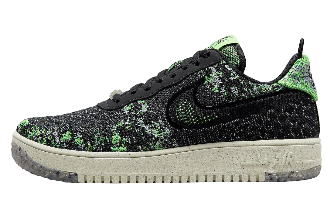 Nike Air Force 1 Crater Flyknit Black Volt