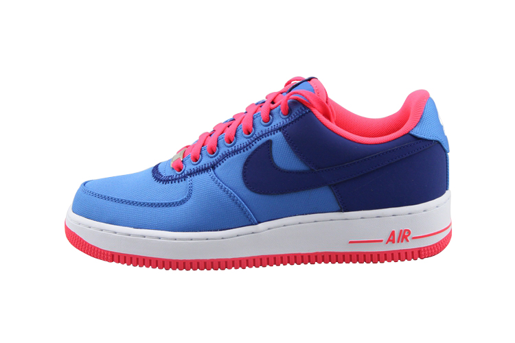 Nike Air Force 1 Distinct Blue Deep Royal Blue Atomic Red Aug 2013 488298418 KicksOnFire