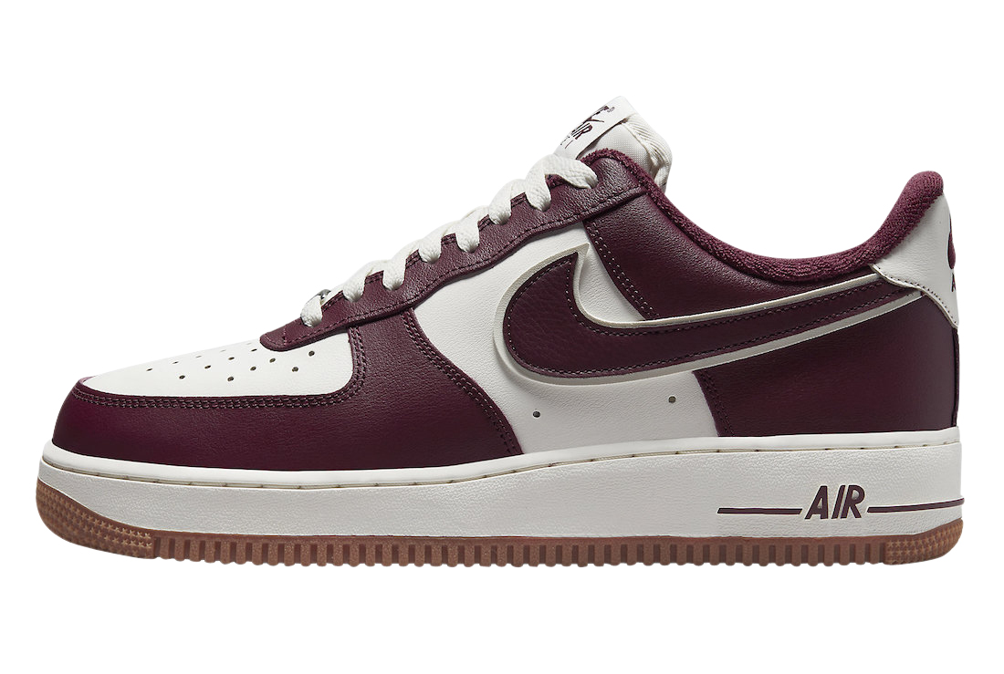 Nike Air Force 1 Low College Pack Maroon - Sep 2022 - DQ7659