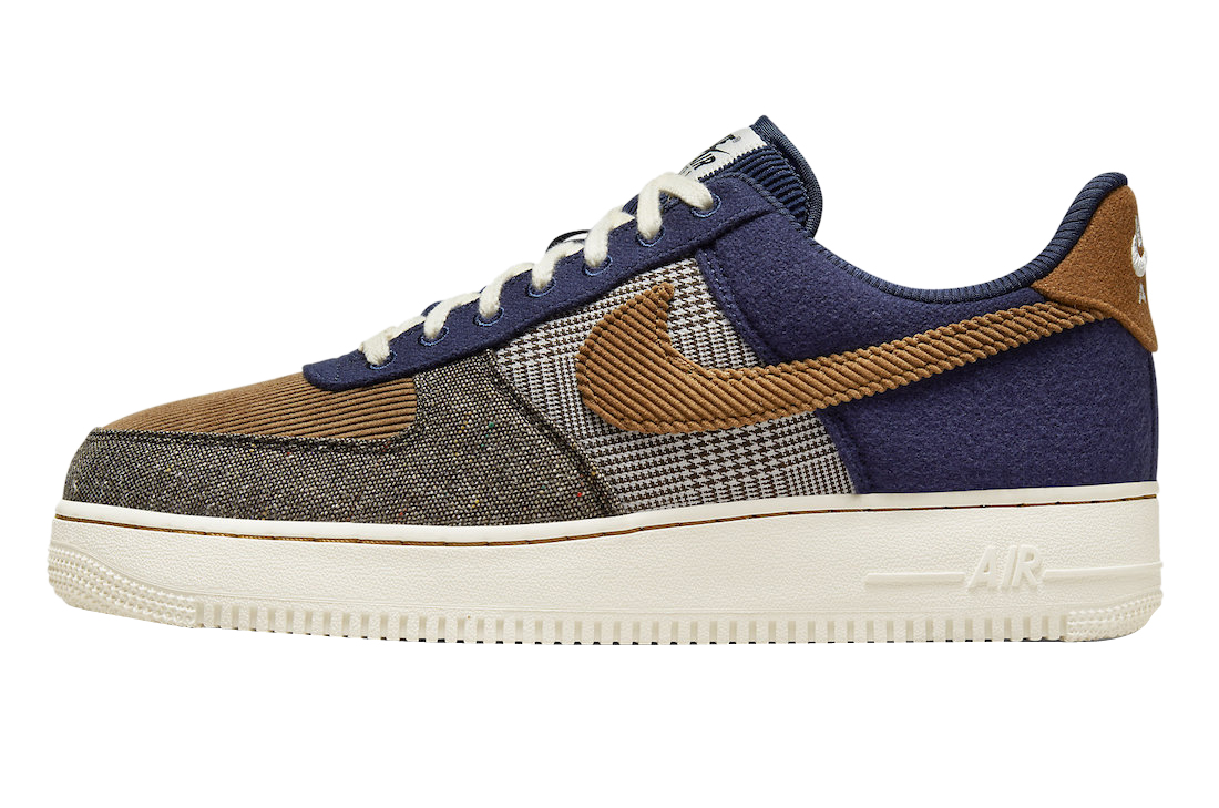 Nike Air Force 1 Low PRM Midnight Navy Ale Brown