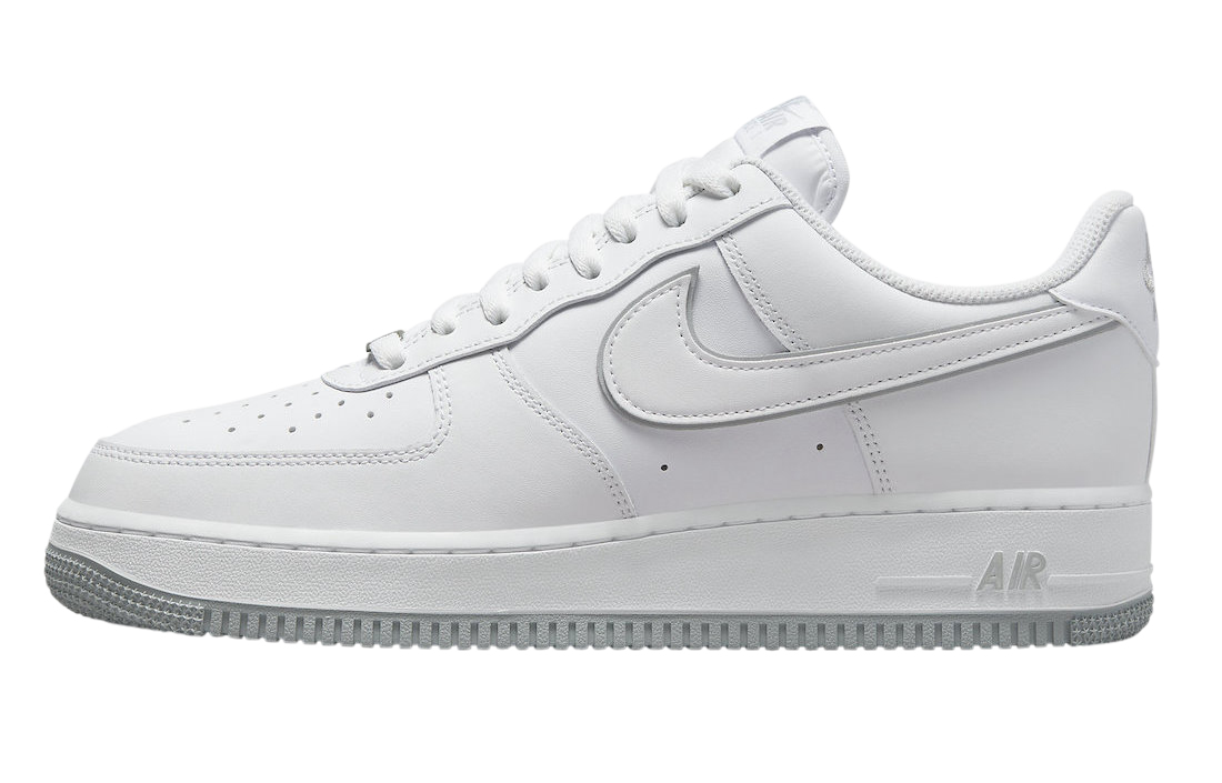 air force 1 white with black outline