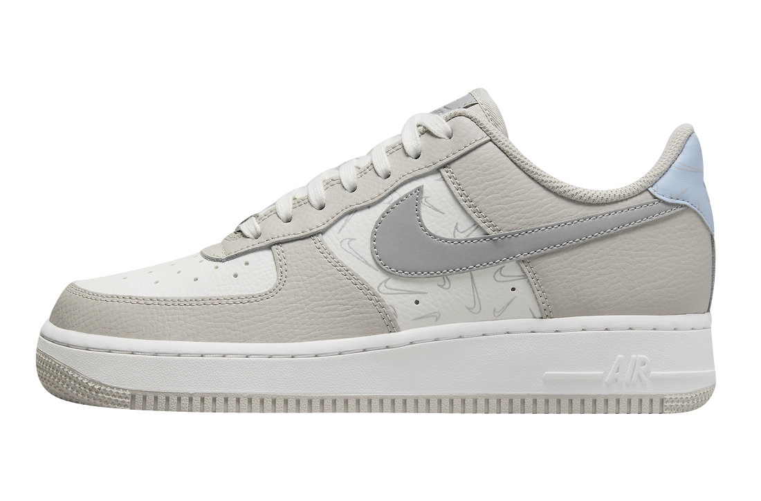 Nike Air Force 1 Low White Grey Mini Reflective Swooshes