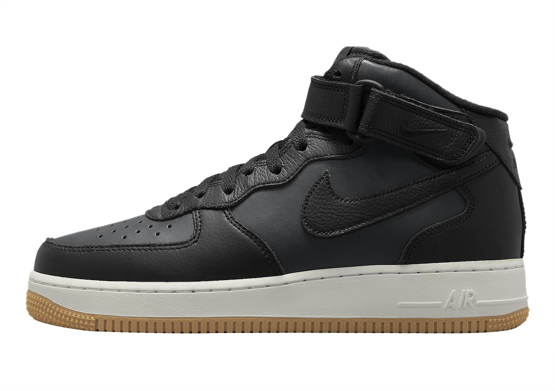 Nike Air Force 1 Mid Black Gum