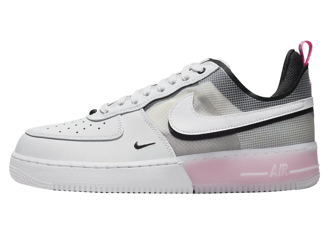 Nike Air Force 1 React White Black Pink