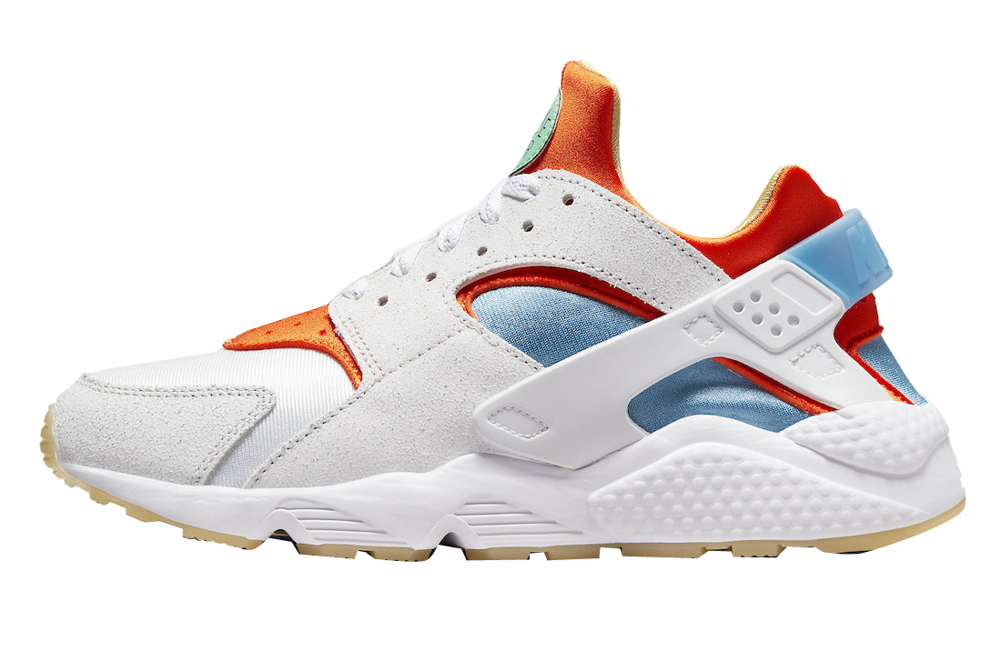 Nike Air Huarache White Blue Orange