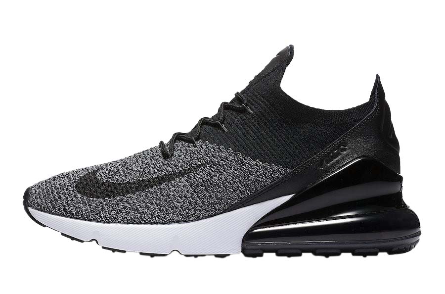 Nike Air Max 270 Flyknit White Black May 2018 AO1023 100 KicksOnFire