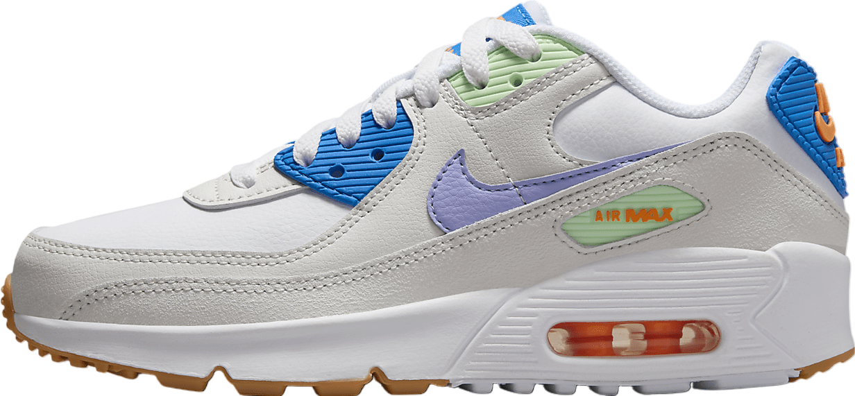 Nike Air Max 90 LTR GS White / Photo Blue / Purple Pulse