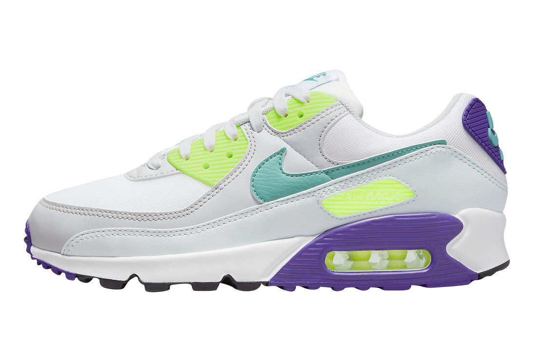 nike air max 90 white voltage purple