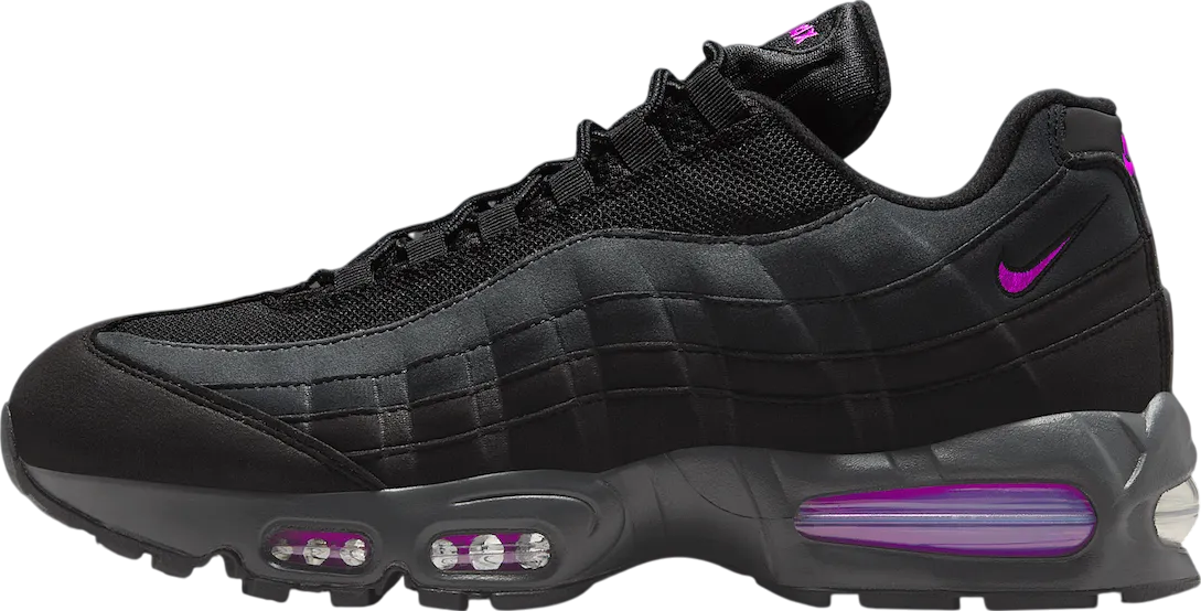 公式正規品!★AIR MAX 95 BLACK RED REFLECTIVE New Nike Air Max 95 black and red comfortable sports men's